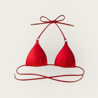 Sandy Hook String Wrap Top - Poppy