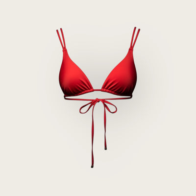 Point Pleasant Double String Triangle Top - Poppy